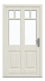 Kneer Haustür Holz 302 Fichte NCS-S-1500-N-Fichte NCS-S-1500-N Frontansicht außen