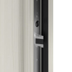 Kneer Haustür Holz 302 Fichte NCS-S-1500-N-Fichte NCS-S-1500-N Detail Schließer