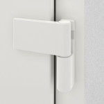 Interio Haustür Kunststoff 3-Sterne 1074 RAL 9016-RAL 9016 Detail Bänder