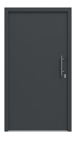 Motiv 010 der Stahl-Aluminium Haustür Thermo46 - Aussenseite in RAL 7016 Anthrazitgrau seidenmatt