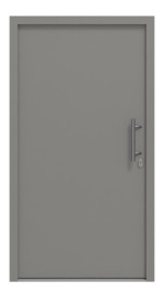 Motiv 010 der Stahl-Aluminium Haustür Thermo46 - Aussenseite in RAL 9007 Graualuminium seidenmatt