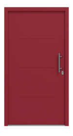 Hörmann Haustür Thermo46 515 RAL 3003-RAL 3003 Frontansicht außen