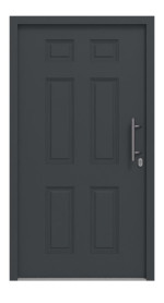 Hörmann Haustür Thermo46 100 RAL 7016-RAL 7016 Frontansicht außen