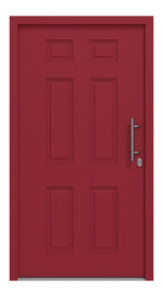 Hörmann Haustür Thermo46 100 RAL 3003-RAL 3003 Frontansicht außen