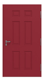 Hörmann Haustür Thermo46 100 RAL 3003-RAL 3003 Frontansicht innen