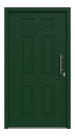 Hörmann Haustür Thermo46 100 RAL 6005-RAL 6005 Frontansicht außen