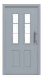 Hörmann Haustür Thermo46 400 RAL 7040-RAL 7040 Frontansicht außen
