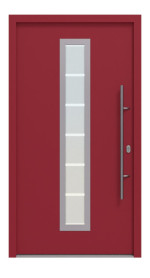 Hörmann Haustür Thermo46 700 RAL 3003-RAL 3003 Frontansicht außen