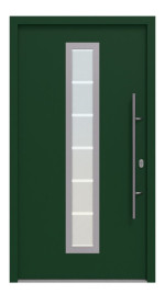 Hörmann Haustür Thermo46 700 RAL 6005-RAL 6005 Frontansicht außen
