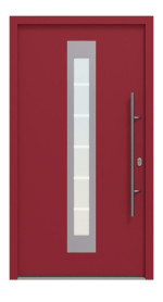 Hörmann Haustür Thermo46 750 RAL 3003-RAL 3003 Frontansicht außen