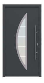 Hörmann Haustür Thermo46 900 RAL 7016-RAL 7016 Frontansicht außen