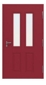 Hörmann Haustür Thermo65 410 RAL 3003-RAL 3003 Frontansicht außen