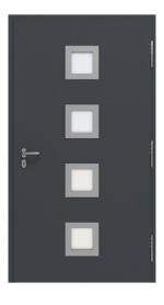 Hörmann Haustür Thermo65 800 RAL 7016-RAL 7016 Frontansicht innen