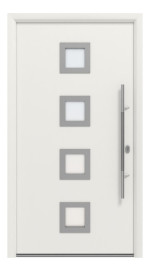 Hörmann Haustür Thermo65 800 RAL 9016-RAL 9016 Frontansicht außen