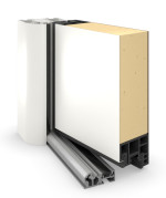 Hörmann Haustür Thermo65 850 RAL 9016-RAL 9016 Detail Querschnitt