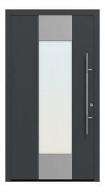 Hörmann Haustür ThermoSafe 140 RAL 7016-RAL 7016 Frontansicht außen