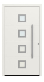 Hörmann Haustür ThermoSafe 173 RAL 9016-RAL 9016 Frontansicht außen