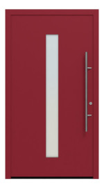 Hörmann Haustür ThermoSafe 185 RAL 3003-RAL 9016 Frontansicht außen