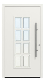Hörmann Haustür ThermoSafe 445 RAL 9016-RAL 9016 Frontansicht außen