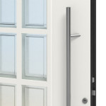 Hörmann Haustür ThermoSafe 445 RAL 9016-RAL 9016 Detail Drücker