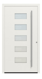 Hörmann Haustür ThermoSafe 757 RAL 9016-RAL 9016 Frontansicht außen