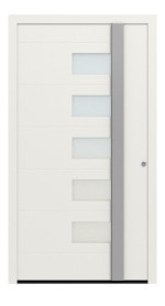 Hörmann Haustür ThermoSafe 799 RAL 9016-RAL 9016 Frontansicht außen