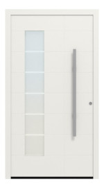 Hörmann Haustür ThermoSafe Aktion 867 RAL 9016-RAL 9016 Frontansicht außen