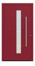 Hörmann Haustür ThermoSafe 877 RAL 3003-RAL 3003 Frontansicht außen