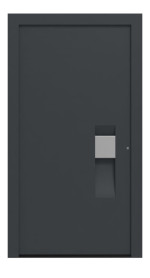 Hörmann Haustür ThermoCarbon 304 RAL 7016-RAL 7016 Frontansicht außen