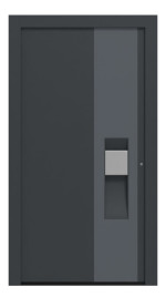 Hörmann Haustür ThermoCarbon 305 RAL 7016-RAL 7016 Frontansicht außen