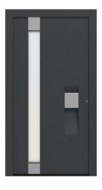 Hörmann Haustür ThermoCarbon 306 RAL 7016-RAL 7016 Frontansicht außen