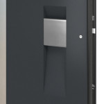 Hörmann Haustür ThermoCarbon 306 RAL 7016-RAL 7016 Detail Drücker