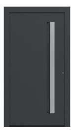 Hörmann Haustür ThermoCarbon 309 RAL 7016-RAL 9016 Frontansicht außen