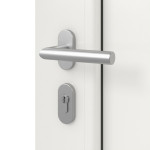 Interio Haustür Kunststoff Vorzugsmaß 1008 RAL 9016-RAL 9016 Detail Oberfläche