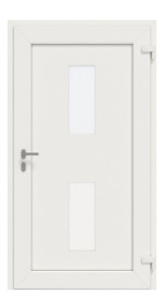 Interio Haustür Kunststoff 4-Sterne 1076 RAL 9016-RAL 9016 Frontansicht innen