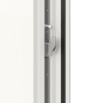 Interio Haustür Kunststoff 4-Sterne 1076 RAL 9016-RAL 9016 Detail Schließer