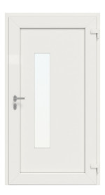 Interio Haustür Kunststoff 4-Sterne 1085 RAL 9016-RAL 9016 Frontansicht innen