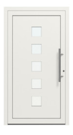 Weru Haustür SEDOR-home H13125-G RAL 9016-RAL 9016 Frontansicht außen