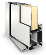 Weru Haustür SEDOR-home H13125-G RAL 9016-RAL 9016 Detail Querschnitt