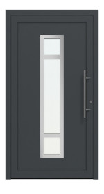 Weru Haustür SEDOR-home H13126-G RAL 7016-RAL 7016 Frontansicht außen