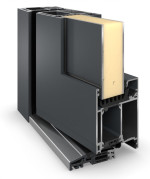 Weru Haustür SEDOR-home H13126-G RAL 7016-RAL 7016 Detail Querschnitt