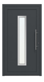 Weru Haustür SEDOR-home H13150-G RAL 7016-RAL 7016 Frontansicht außen
