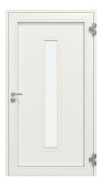 Weru Haustür SEDOR-home H13150-G RAL 9016-RAL 9016 Frontansicht innen