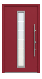 Hörmann Haustür Thermo65 700 RAL 3003-RAL 3003 Frontansicht außen