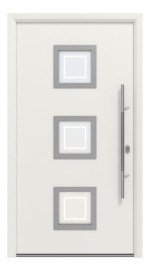 Hörmann Haustür Thermo65 810 RAL 9016-RAL 9016 Frontansicht außen