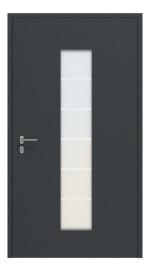 Hörmann Haustür ThermoCarbon 504 RAL 7016-RAL 7016 Frontansicht innen