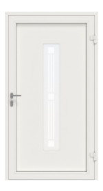 Interio Haustür Alu 6-Sterne 1153 RAL 9016-RAL 9016 Frontansicht innen