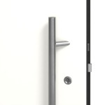 Splendoor Haustür COMFORT C1020 RAL 9016-RAL 9016 Detail Drücker