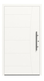 Splendoor Haustür SMART S1010 RAL 9016-RAL 9016 Frontansicht außen