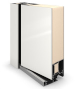 Splendoor Haustür SMART S1010 RAL 9016-RAL 9016 Detail Querschnitt